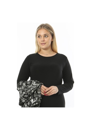 Büyük Beden 3808 Siyah-altın Ceket + Bluz Takım 001