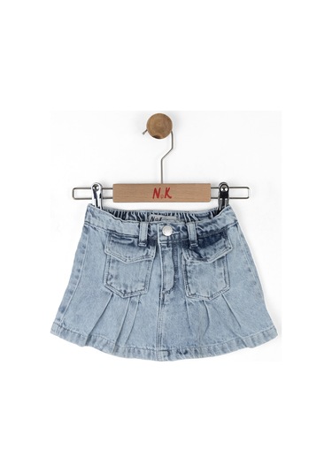 Nk Kids Cute Kız Çocuk Jean Etek 58705 Mavi