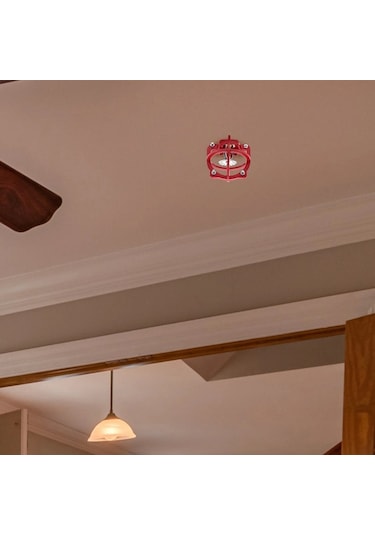 Sones Sökülemeyen Yangın Sprinkler Başlığı Koruyucu Kapak Braketi, Stil: Kırmızı 6 Noktalı Sprinkler İçin