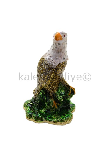 Swarovski Taşlı Yuvasında Kartal - Gizli Hazneli Masaüstü Hediyel