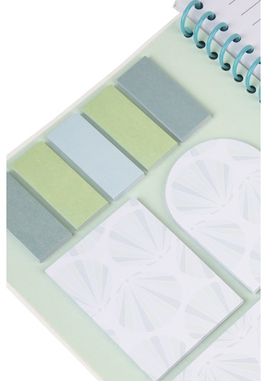 Yapışkanlı Not Defteri Seti - İnci Kabuğu Desen