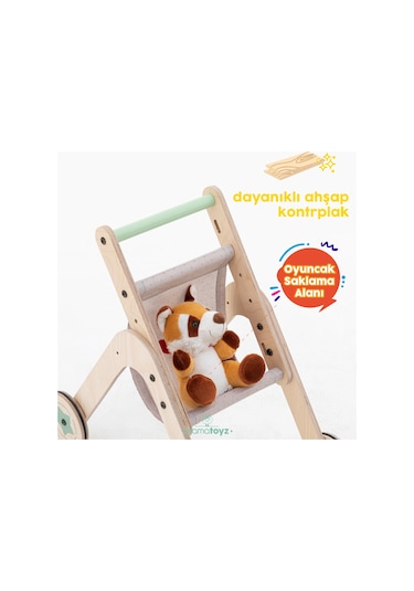 Trio Stroller Yürüteç - Oyuncak Bebek Arabası