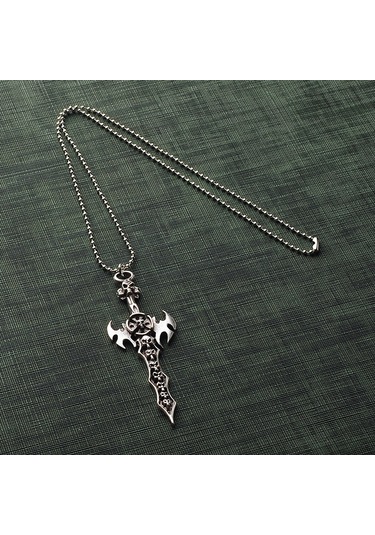 Best Kuru Kafalı Şövalye Büyük Kılıç Erkek Kolye Takı K24 T5