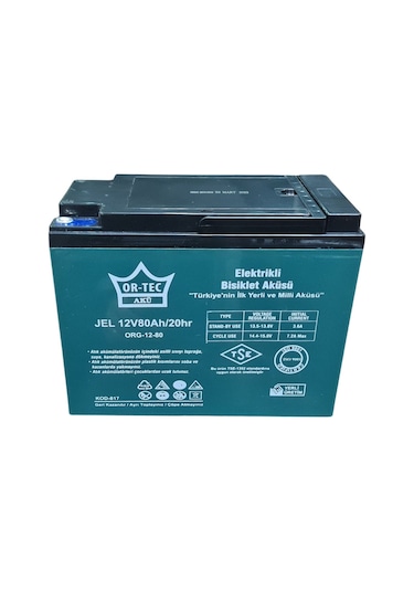 Ortec 12V 80 AH Jel Solar Sistem Aküsü 2023