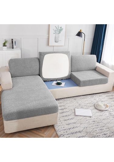 Koyu Gri Su Geçirmez Kanepe Koltuk Minderi Oturma Odası İçin Kapakları Koruyucu Ka Jakarlı Kanepe Slipcover Koltuk Örtüsü 56580979