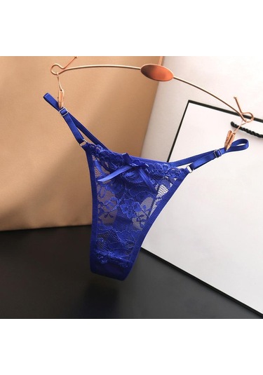 Mavi Hottie Ayarlanabilir Ince Kayış Thongs Düşük Bel Şeffaf Dantel Külot G-string Külot Kadın İç Çamaşırı Mavi Mavi Hottie Ayarlanabilir Ince Kayış Thongs Düşük Bel Şeffaf Dantel Külot G-string Külot Kadın İç Çamaşırı Mavi
