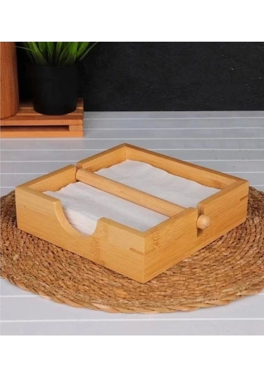 Mien Men735 Bambu Kare Peçetelik 18x18 Cm