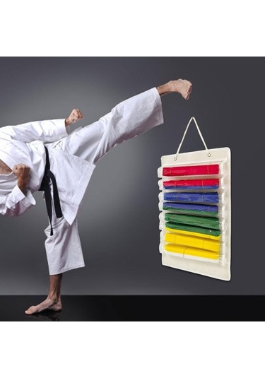 Pazly Suntek Karate Kemer Düzenleyici Hafif Keçe Taşınabilir Beyaz - Spor Aksesuarı Beyaz