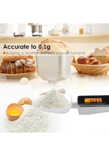 Xindoker Ev Kullanıma Dijital Ölçü Kaşığı, 0.05-500g Hassas Ağırlık Ölçümü, 30ml+80ml Bölmeli, Kahve/pastane Malzemeleri İçin, Siyah Pil Dahil Değil Siyah