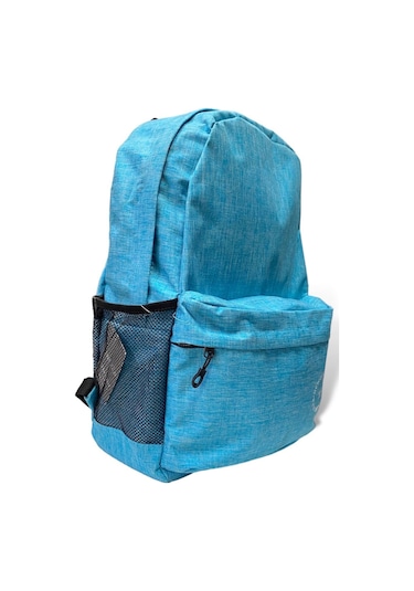 Su Geçirmez Kumaş Ortaokul Lise Unisex Okul Sırt Ve Seyahat Çantası - Mavi