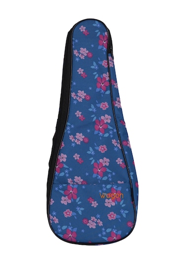 Wagon 03 Serisi Soprano Ukulele Çantası - Hibiskus Mavi