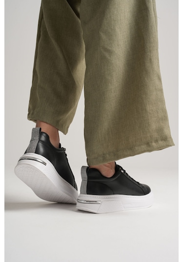 Kocadal Kocadal Liza Kadın Şık Günlük Siyah Sneaker Muhtelif