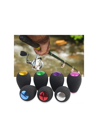 Vkemall Ekfan Balık Makinesi Donanım Seti - Mavi Eva Kolu + Metal Kapağı 39x26mm