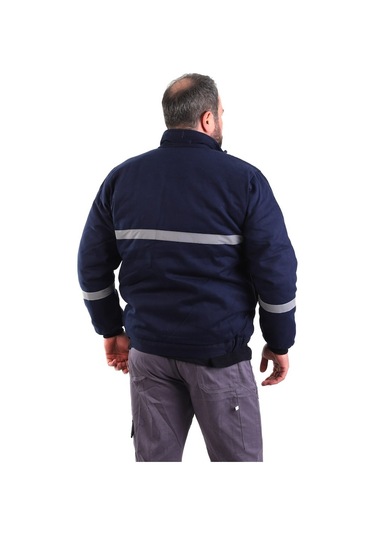 Eser - 7-7 Gabardin Içi Polarlı Mont -Lacivert