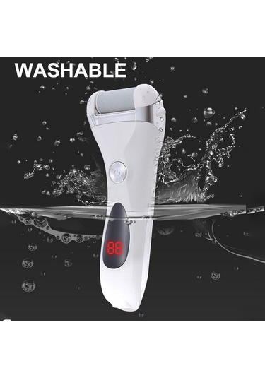 Moveevo Elektrikli Ayak Nasır Sökücü Ölü Deri Nasır Sökücü Şarj Edilebilir Ayak Öğütücü Lcd Dijital Ekranlı Otomatik Pedikür