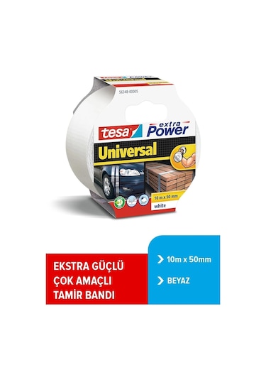 Duct Tamir Bandı, Extra Power Universal, Beyaz, 10m X 50mm