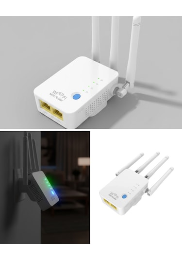 Ev Ofis İçin Wifi Wps Düğmeli Güvenli Tekrarlayıcı