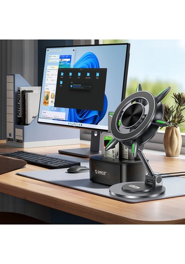 Go Des Gd-hd332 360 Derece Dönebilen Fosforlu Magnetik Metal Stand Siyah