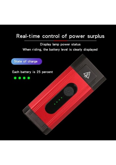 Forte Gt 800 Lümen Bisiklet Ön Farı Xbyc 6127 Usb Şarjlı Siyah