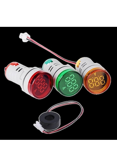 Ad22-22a 22mm Dijital Ampermetre 0-100a Ac Kırmızı