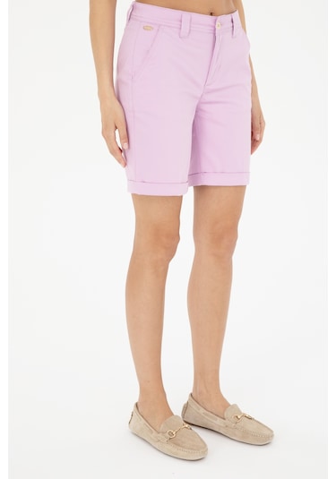 U.s. Polo Assn. Kadın Pembe Şort / Bermuda 50281722-vr041 Pembe