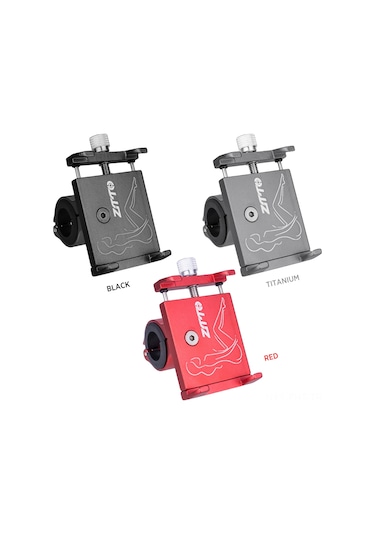 Hangfox Alüminyum Bisiklet Telefon Tutucu - 60-110mm Aralığı, Dağ Bisikleti-motosiklet-uzaktan Kumanda Uyumlu, Titrek Yollarda Sabit Tutma, Kol Çubuğu Montajlı Titanyum