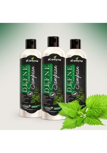 Alweyna Defne & Isırgan Özlü Bitkisel Şampuan 3 x 400 ML