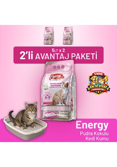 Kedi Kumu Pudra Kokulu 5 Lt - 2 Adet