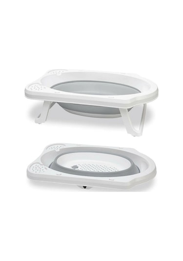 Babydoor 3'lü Set Katlanır Bebek Banyo Yıkama Seti Küvet - Su Kovası - Maşrapa