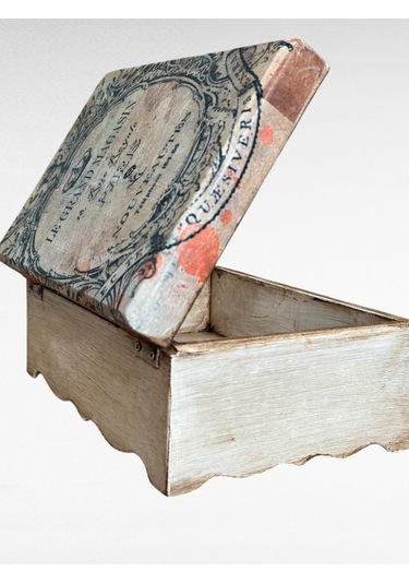 Dekoratif Vintage Saklama Kutusu, Ahşap Mücevher Kutusu, Ev Dekoru