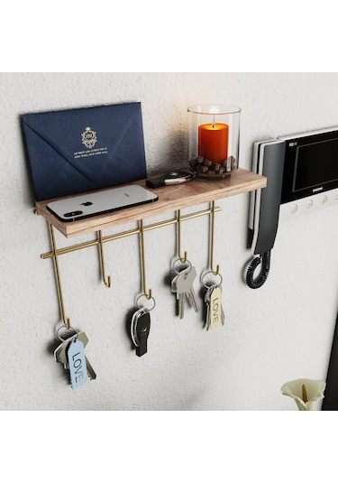 Bino Bino Demonte Dekoratif Askı Askılık Organizer Masif Raf