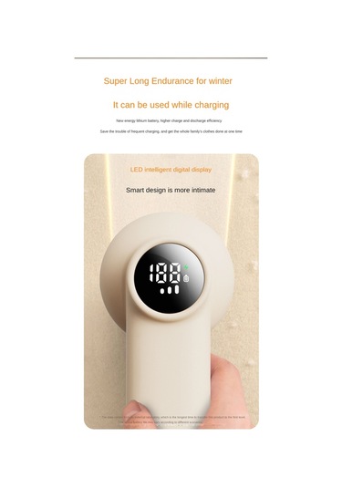 Dijital Ekranlı Profesyonel Şarjlı Kumaş Tıraş Makinesi - B