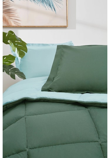 Özdilek %100pamuk Çift Kişilik Yatak Seti-colourist Zümrüt Yeşili Zümrüt Yeşili