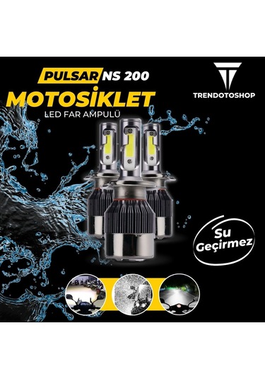 Bajaj Pulsar Ns200 Led Motosiklet Far Ampulü Beyaz