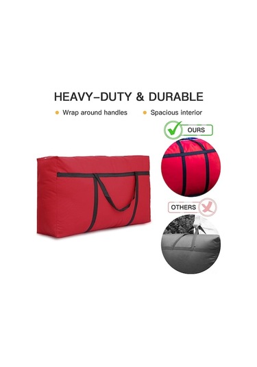 Besthome1 Kırılmaz Oxford Kumaş Çanta, 120l, Kırmızı, Ev Taşınması Kırmızı