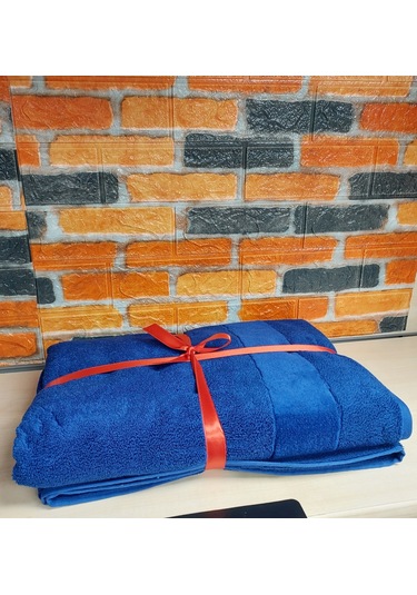 Özdilek Svv Border Yeni Seri Banyo Havlusu 76x147 - Persian Blue Saks Mavisi