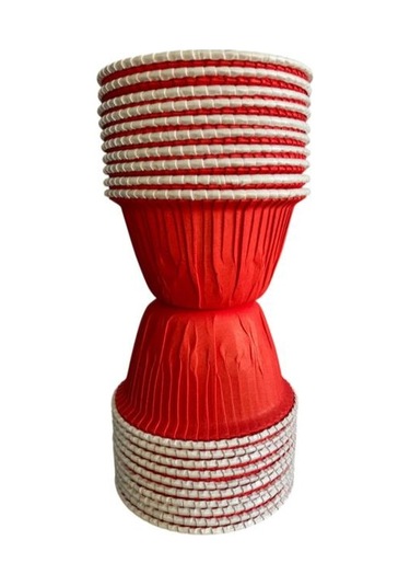 Sufle Kabı Muffın Kırmızı 20 Li Yeşil