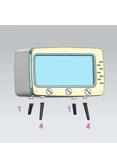 Createtech Beyaz 2'si 1 Arada Doku Kutusu Ofis Masası Kutusu, Yaratıcı Tv Standı