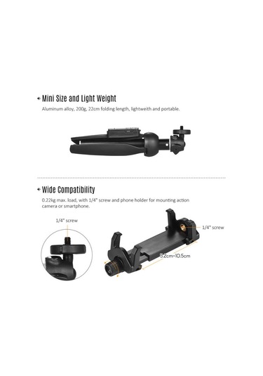 Kilifone - Selfie Çubuğu Yunteng Yt-9928 Selfie Çubuğu - Siyah - T2834