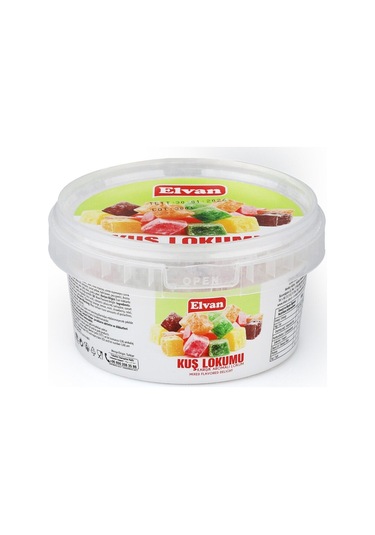 Elvan Meyve Aromalı Kuş Lokumu 150 Gr. (1 Adet)