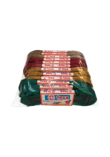 Temsan 12' Li Pvc Kaplama 10 Metre Çelik Çamaşır İpi Renkli