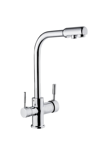 3 Yollu Arıtma Bataryası Arıtma Çıkışlı Eviye Batarya Sıcak Gümüş