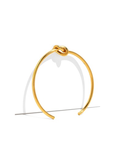 Gümüş Titanyum Paslanmaz Çelik Bilezikler Zarif Trendy Yuvarlak Dairesel Açık Düğüm Manşet Bileklik Kadınlar Takı Için