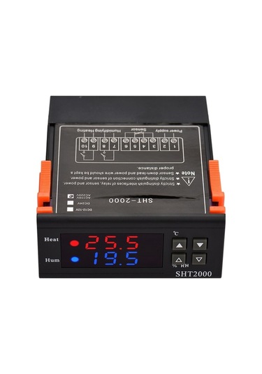 Pazly Sht2000 Akıllı Dijital Sıcaklık Kontrol Cihazı - Siyah Renk, Hassas Ölçüm/