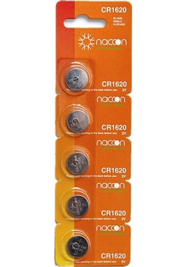Naccon Cr1620 3V lithium Pil 5'li Ambalaj