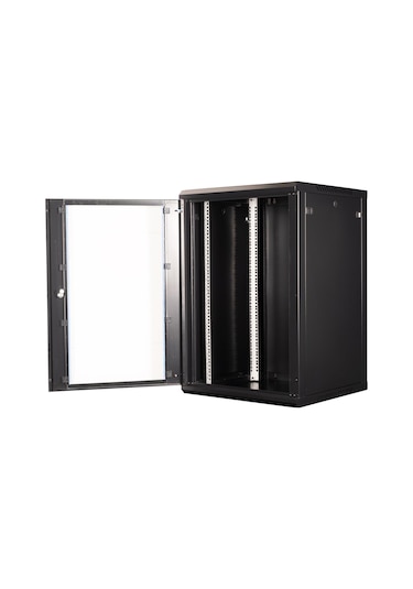 Lande 18u 19" Duvar Tipi Rack Kabinet Genişlik: 600 Mm Derinlik: 600 Mm Siyah