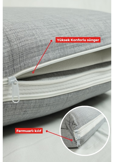 Xpermate Katlanır Yatak Yer Yatag I 70x180x6 Gri 2yktlnr