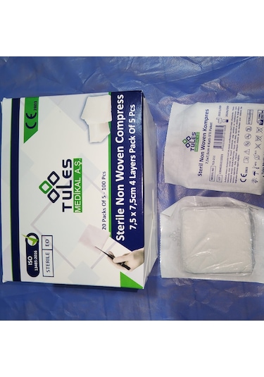 Tules Steril Gazlı Bez 5 x 100'lü