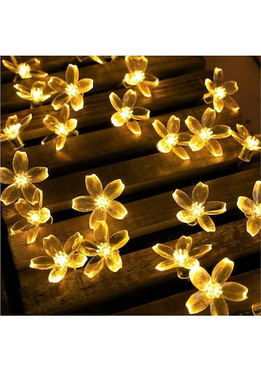 Trendooze Güneş Enerjili 50 Led Çiçek Bahçe Lambası - 8 Modlu, Ip44 Su Geçirmez