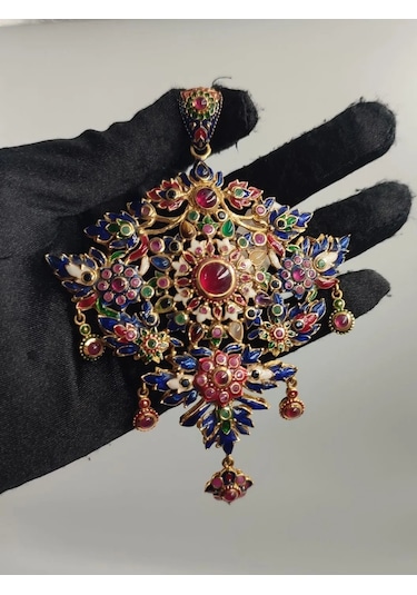 Gümüş Mine İşlem Kolye Uç 205